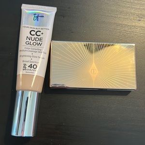 IT cosmetics cc+ nude glow fair light & film star bronze & glow bundle